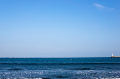 どこまでも青