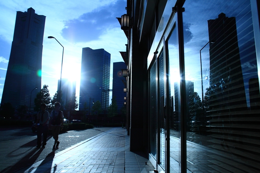 Yokohama reflection blue