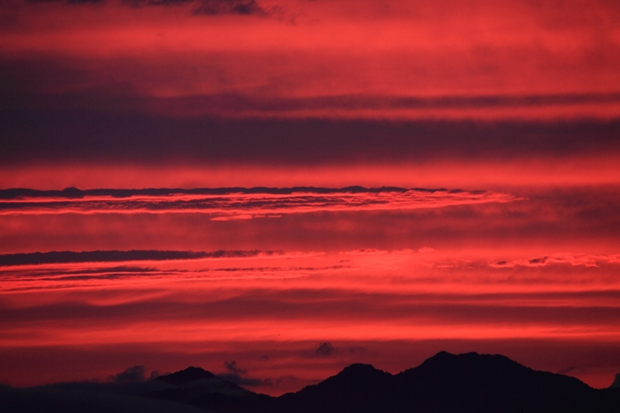 今日の夕景#4（紅蓮）