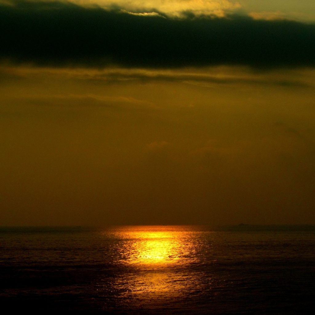 フィリピン海の夕焼け。