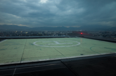 小雨、ヘリポート