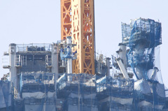 2010年1月30日　スカイツリー　晴天　アップ