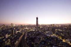 2010年1月13日　スカイツリー　夕景