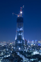 2009年12月　スカイツリー　夜景　ライトアップ