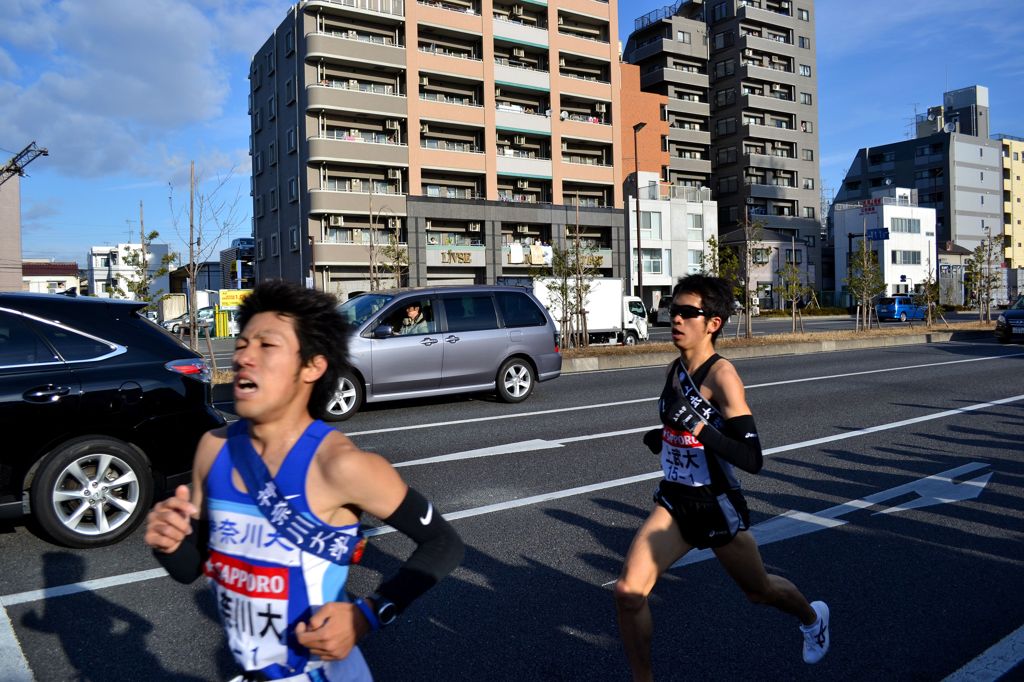 箱根駅伝　第1区　神奈川ｖｓ上武大