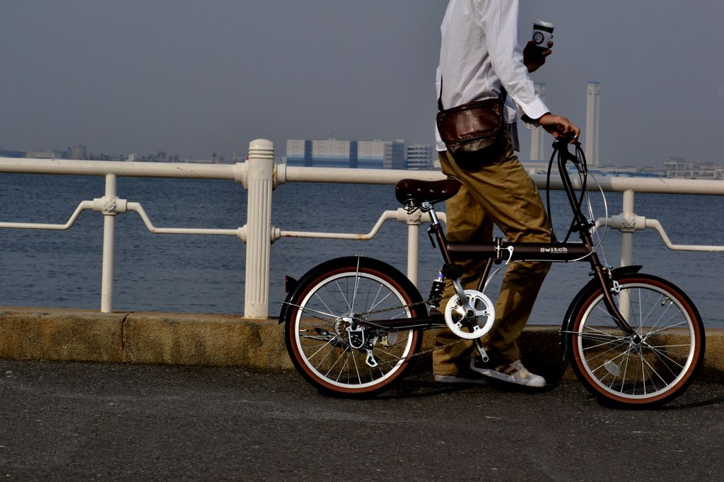 山下公園と自転車