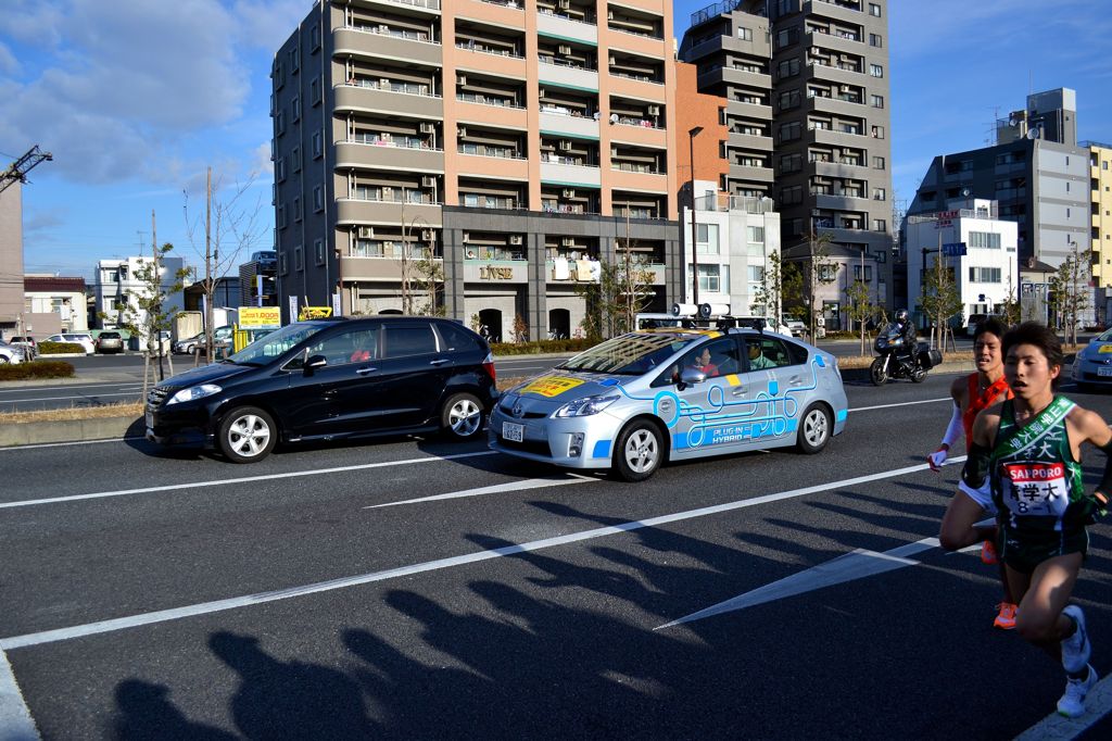 箱根駅伝　第1区　2校の接戦