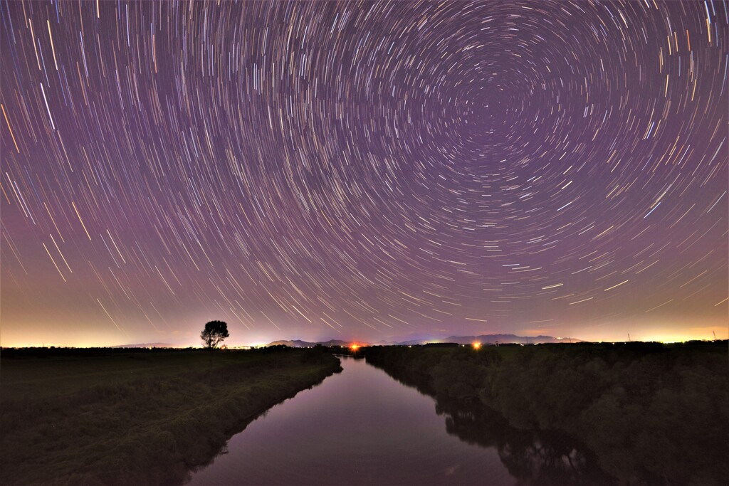 渡良瀬遊水地夜空