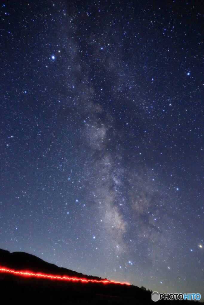 天の川を渡る