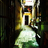 a back alley 