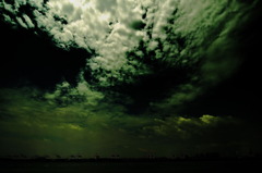docks and clouds