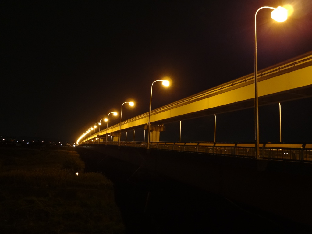 夜の立日橋１