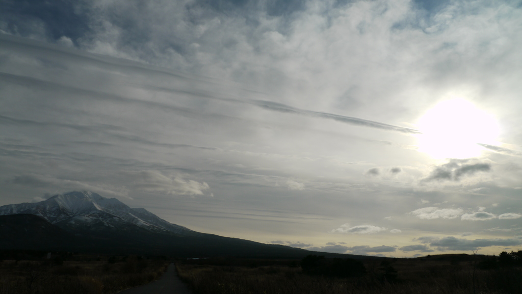 利尻島で見た、帯状雲～①