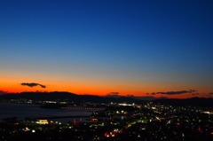 三河湾夕景
