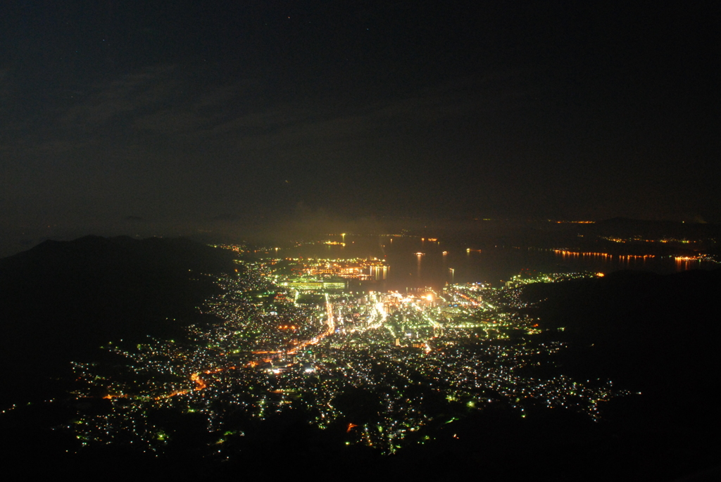 灰ヶ峰からの夜景