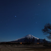 オリオン座と富士のコラボ