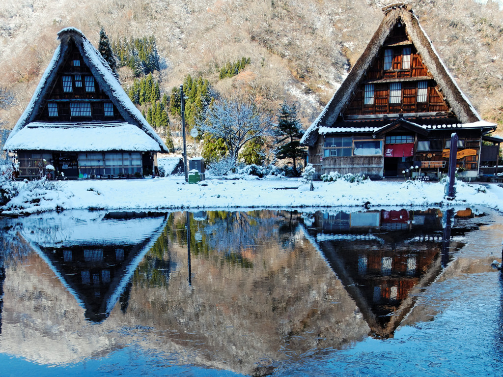 五箇山 朝の風景
