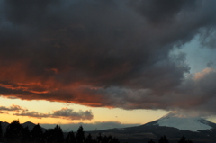 富士山夕景（平成２４年１月２５日） 072