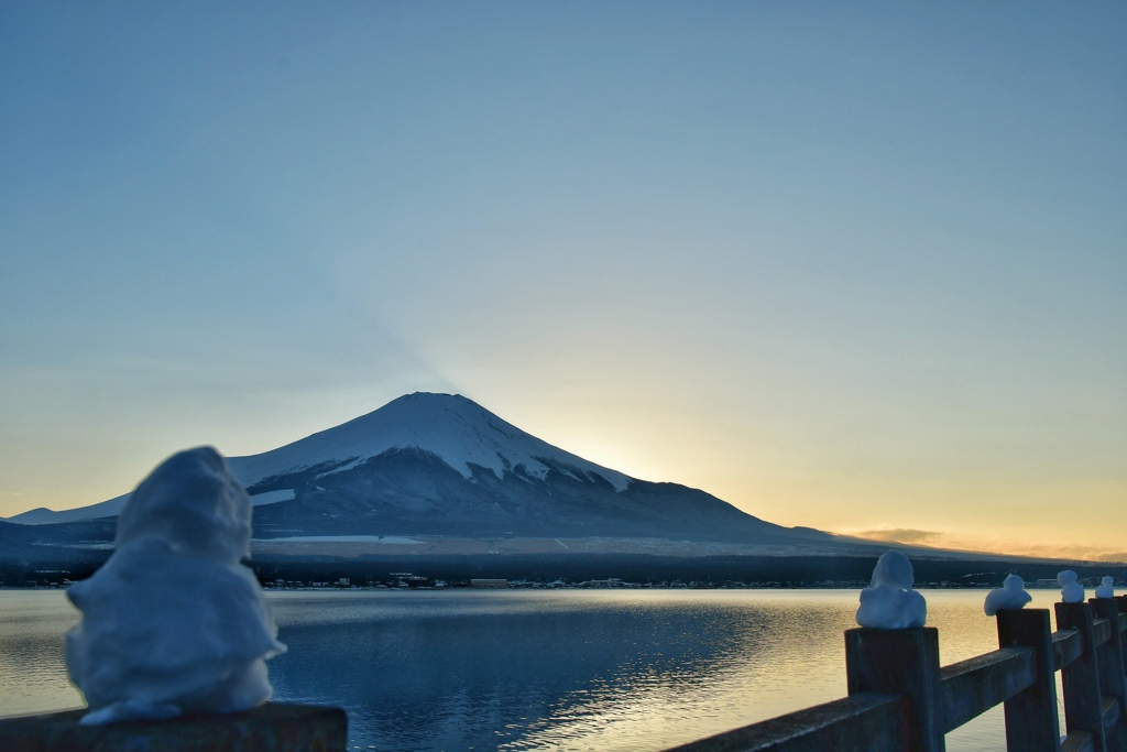 みんなと夕焼け