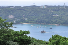 寝姿山から眺める