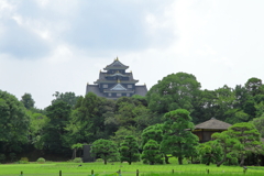 後楽園から眺める岡山城