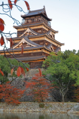 広島城の紅葉