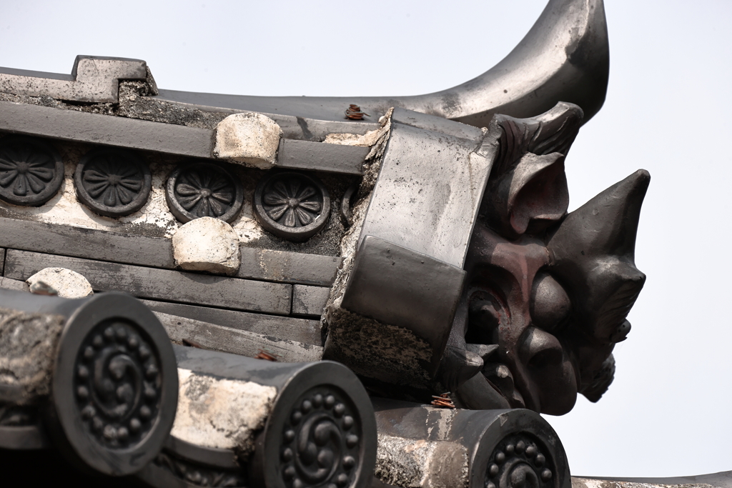 竹原観光　鬼瓦　