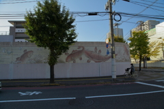 広島拘置所外壁絵巻　『入野忠芳画』