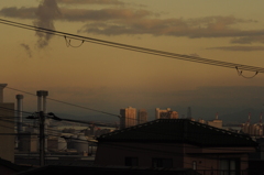 ベランダから見た朝景