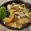 焼きネギかしわきつね饂飩