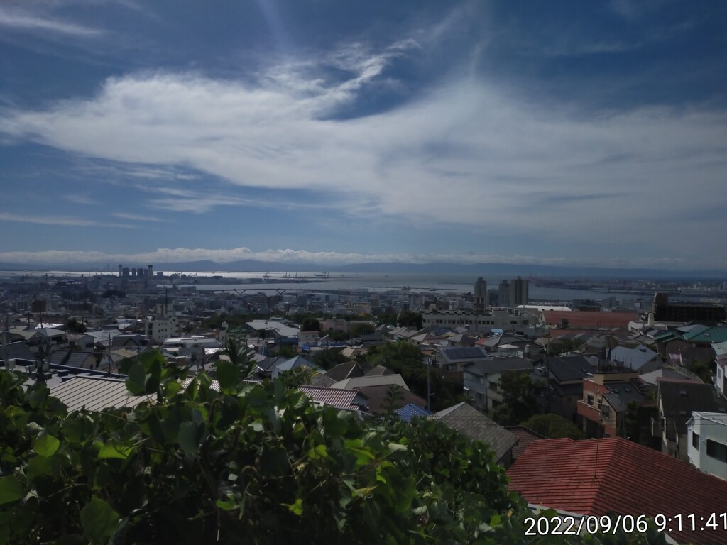 台風通過の午前中