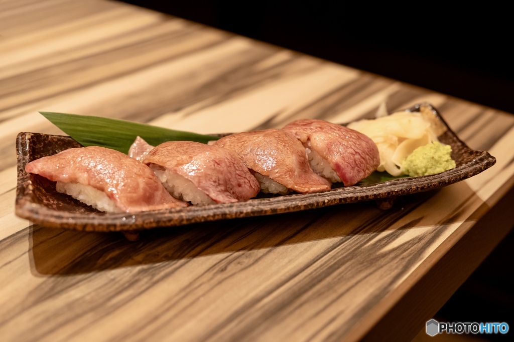 高級感ある肉寿司