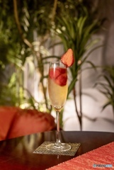 イチゴ入りスパークリング