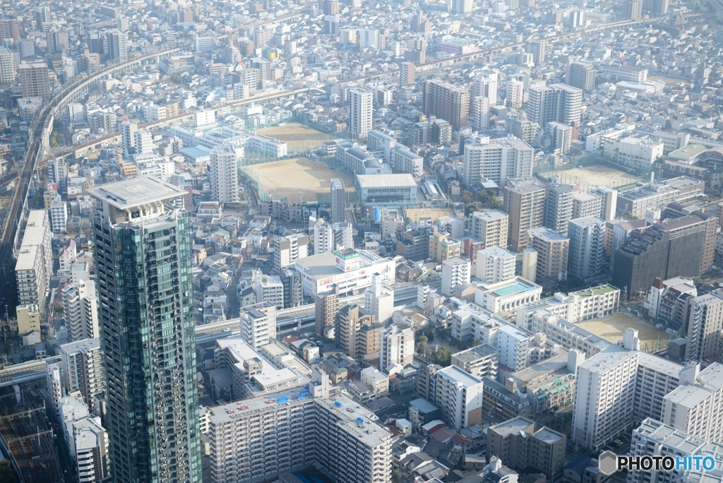あべのハルカスから見た景色