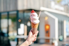 いちごソフトクリーム
