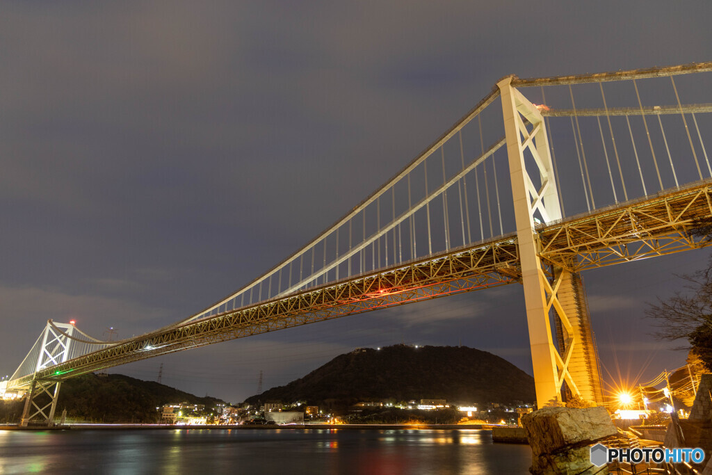 関門橋の夜景