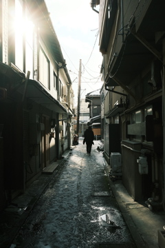 年明け路地裏