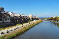 鴨川のよく見る光景