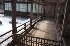 2025年2月　雪見の廊下