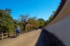 姫路城(世界遺産)　城下の遊歩道より⑤