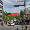京都平安神宮方向を臨む（北向き）