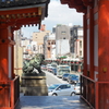 京都八坂からみる四条通