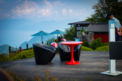 福井県三方五湖  天空オープンカフェ