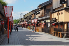 京都祇園　花見小路　南方向を臨む