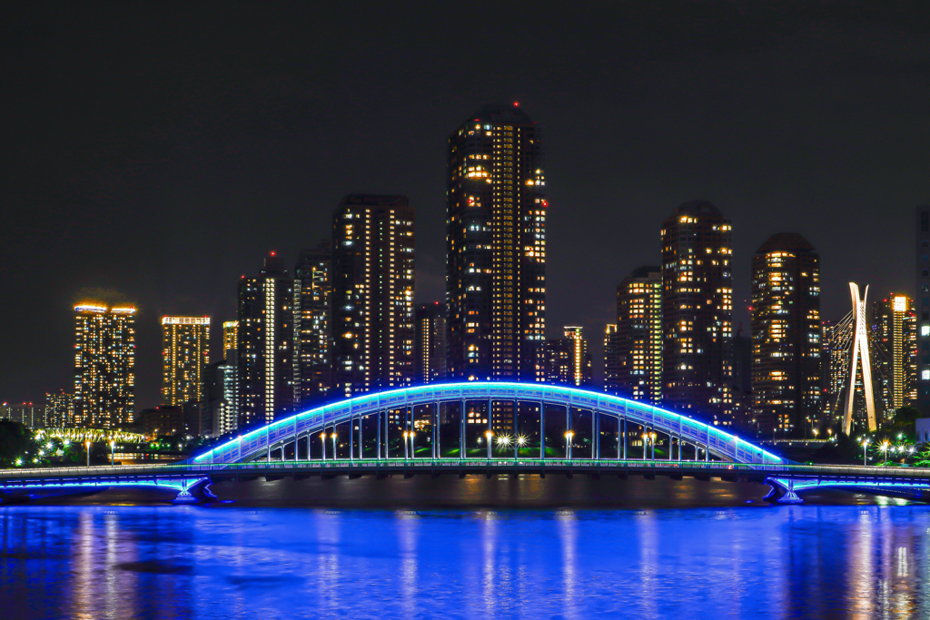 永代橋　隅田川大橋から