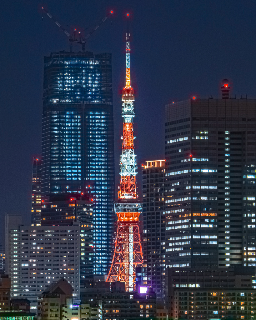 微妙な挟まれ東京タワー