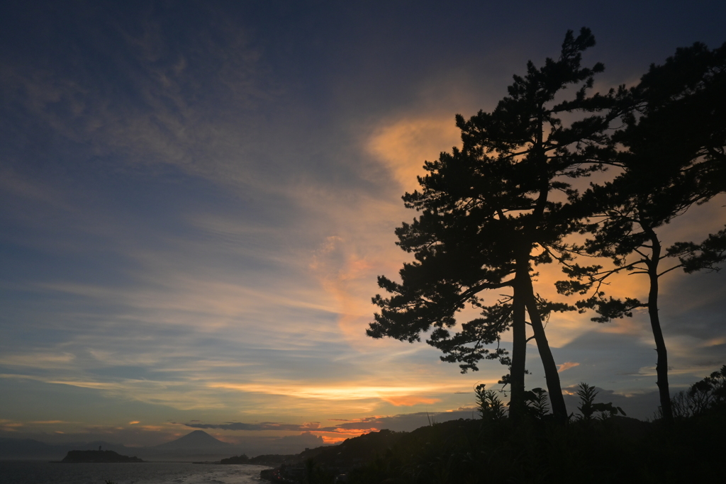 稲村ヶ崎から見る夕景