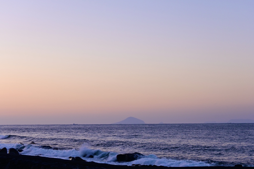 東伊豆の夜明け