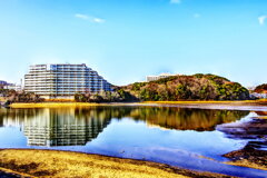HDRな人工山と自然山
