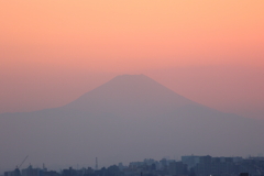 富士の夕暮れ
